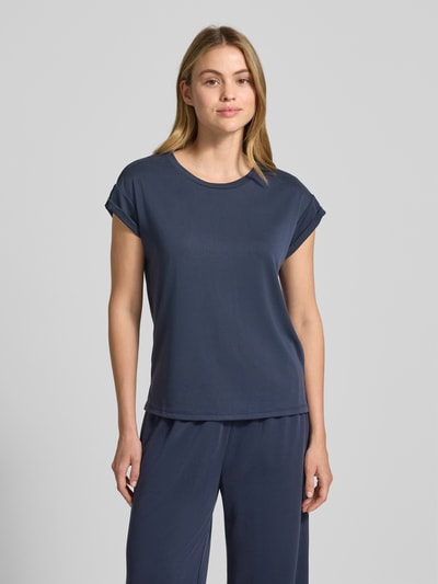 MSCH Copenhagen T-Shirt aus Modal-Mix Modell 'Birdia' Marine 4