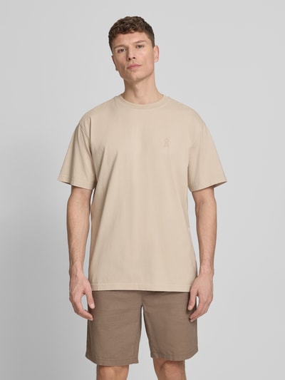 ARMEDANGELS relaxed fit T-shirt van pure biologisch katoen model 'ICONIC Å MAARKOS' Zand - 4