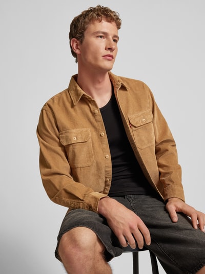 Levi's® Kurtka sztruksowa o kroju relaxed fit z kieszeniami na piersi model ‘JACKSON’ Beżowy 3