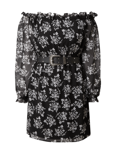 Guess Off Shoulder Kleid mit Gürtel  Black 2