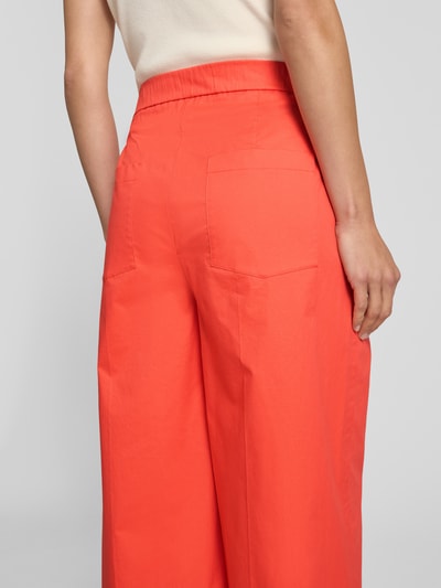 Luisa Cerano Wide leg broek met bandplooien Koraal - 3