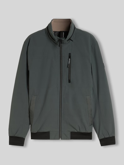 Tom Tailor Regular Fit Blouson aus wasserdichtem Stoff Oliv 2