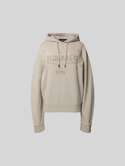 Dsquared2 Oversized Hoodie mit Logo-Print Ecru 2