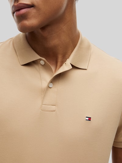 Tommy Hilfiger Koszulka polo z czystej bawełny o kroju regular fit Orzechowy 3