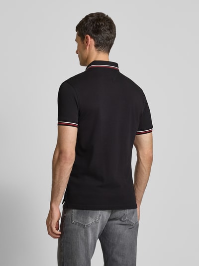 Tommy Hilfiger Regular Fit Poloshirt mit Logo-Stitching Black 5