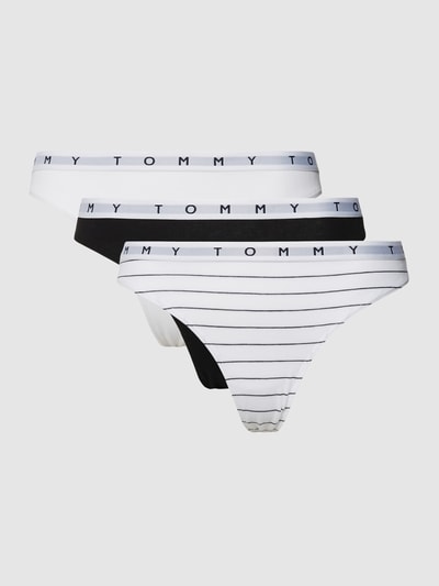 TOMMY HILFIGER String mit Label-Details im 3er-Pack Weiß 2