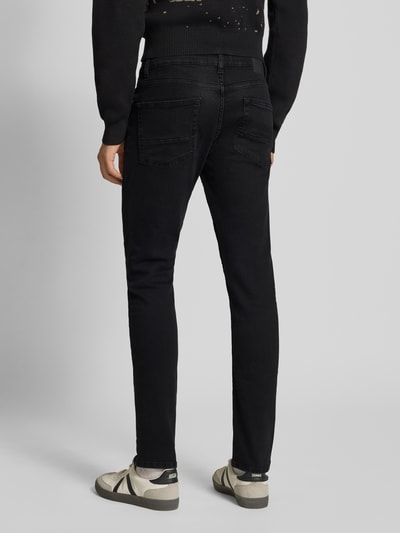 Only & Sons Slim Fit Jeans mit Stretch-Anteil Modell 'Loom' Black 5