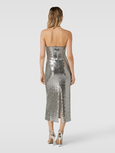 Mango Abendkleid mit Paillettenbesatz Modell 'xtricia' Silber 5