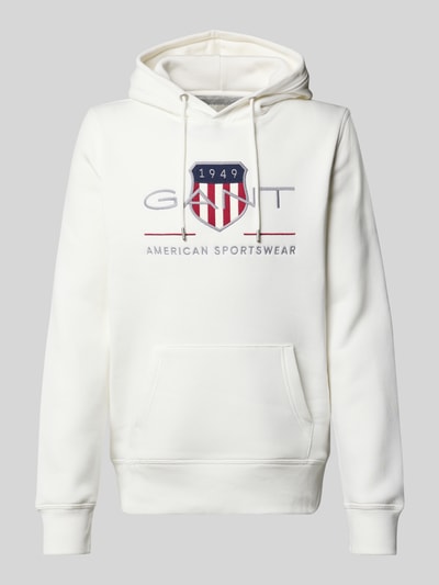 Gant Hoodie met labelstitching, model 'ARCHIVE SHIELD' Offwhite - 2