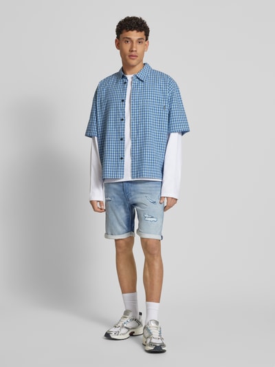 Jack & Jones Jeansshorts mit 5-Pocket-Design Modell 'RICK' Hellblau 1