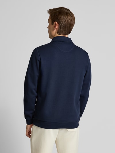 Christian Berg Men Oversized Sweatshirt mit Kentkragen Marine 5