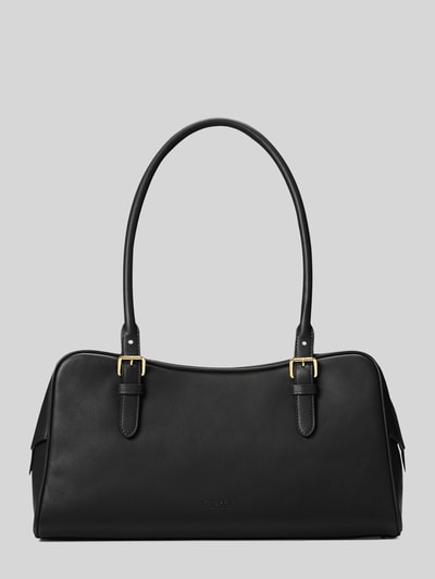 Lauren Ralph Lauren Henkeltasche aus echtem Rindsleder Black 3