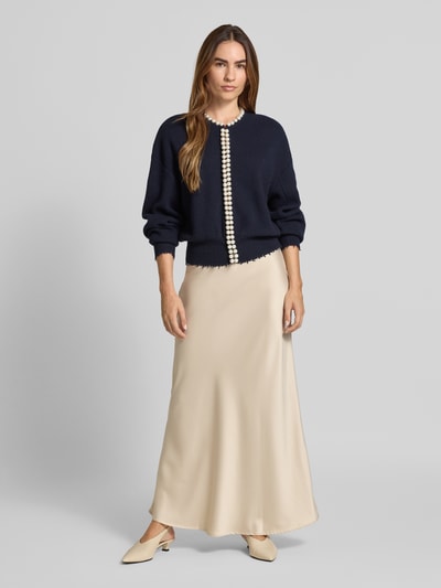 Essentiel Antwerp Comfort Fit Strickjacke aus Woll-Mix mit Kaschmir Modell 'IDEAS' Marine 1