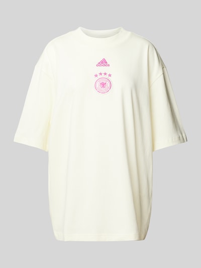 ADIDAS SPORTSWEAR T-Shirt mit Label-Stitching und Rundhalsausschnitt Ecru 2