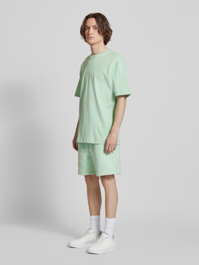 SERGIO TACCHINI T-shirt met labelstitching, model 'SIMBA' Mintgroen - 1