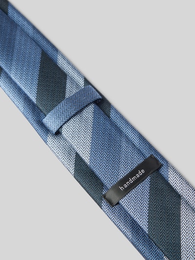 OLYMP Krawat z czystego jedwabiu Granatowy 3