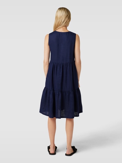 ROBE LÉGÈRE Knielange jurk van linnen Marineblauw - 5