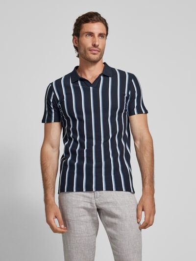 Lindbergh Poloshirt mit Streifenmuster Marine 4