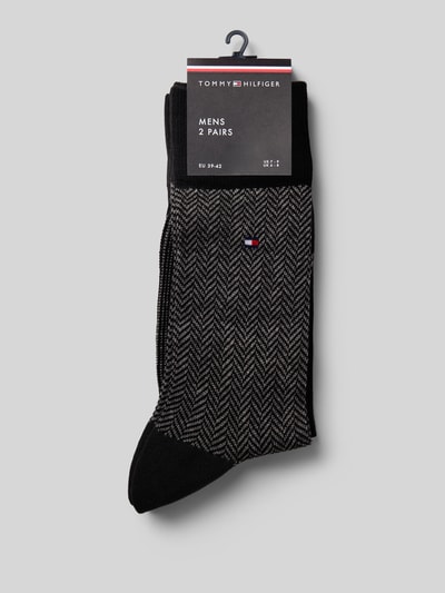Tommy Hilfiger Strümpfe aus Baumwoll-Mix im 2er-Pack Black 3