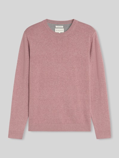 Tom Tailor Regular Fit Pullover aus reiner Baumwolle Rosa 2