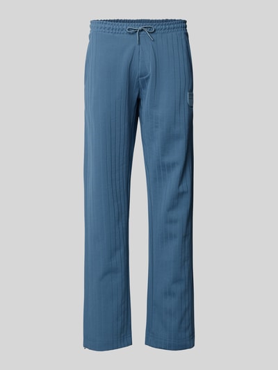 HUGO Regular Fit Sweatpants aus Baumwoll-Mix Modell 'DAVROPANT' Rauchblau 2