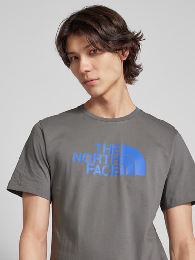 The North Face T-Shirt mit Label-Print Modell 'EASY' Anthrazit 3