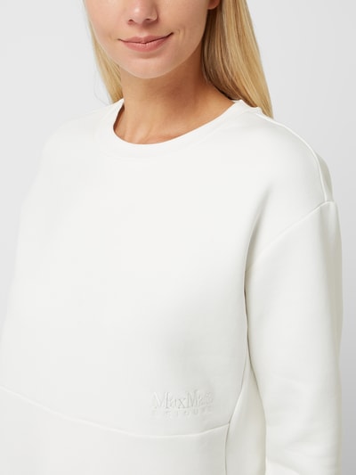 MaxMara Leisure Sweatshirt mit Rundhalsausschnitt Modell 'Epoca' Offwhite 3