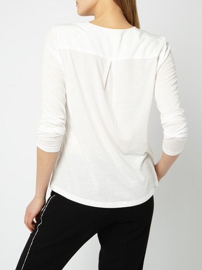 OPUS Blusenshirt mit Volantbesatz Offwhite 4