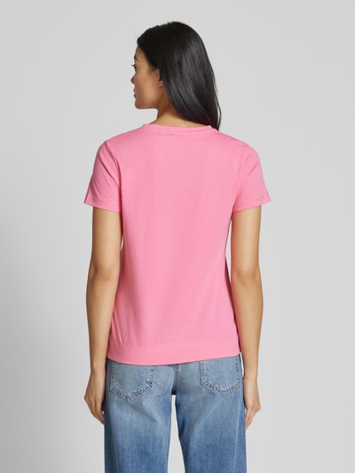 JOOP! T-Shirt mit geripptem Rundhalsausschnitt Pink 5