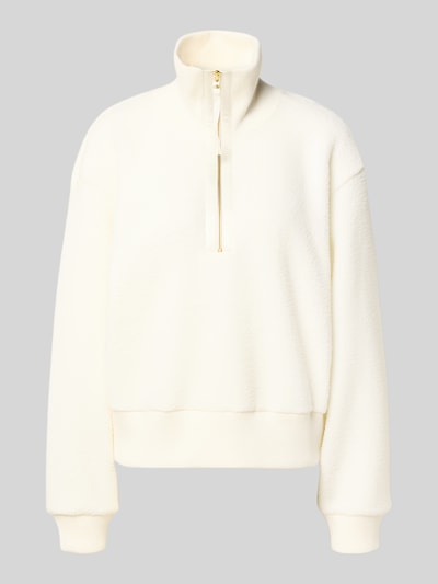VARLEY Fleecepullover mit Stehkragen und Reißverschluss Modell 'roselle' Offwhite 2