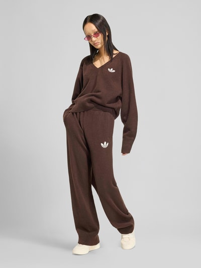 adidas Originals Sweathose mit Logo-Stitching Schoko 1