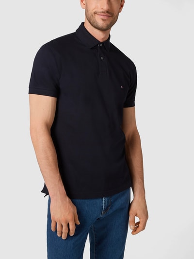 Tommy Hilfiger Koszulka polo o kroju regular fit z piki Granatowy 4