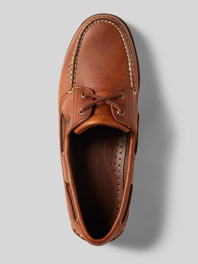 Timberland Bootschoenen met logoprint, model 'CLASSIC BOAT' Cognac - 3