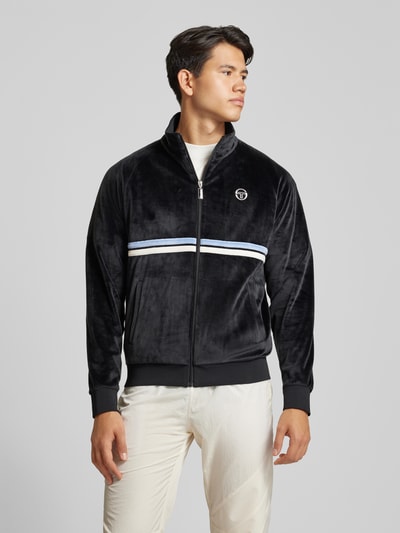 SERGIO TACCHINI Trainingsjack met logostitching, model 'DALLAS' Zwart - 4