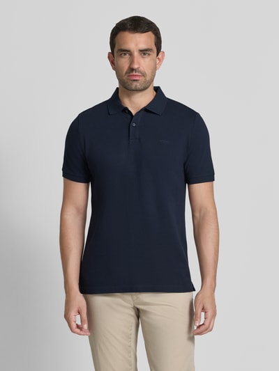 s.Oliver RED LABEL Regular Fit Poloshirt aus reiner Baumwolle Marine 4