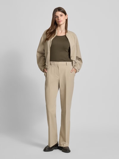 Marc Cain T-shirt met ronde hals Kaki - 1