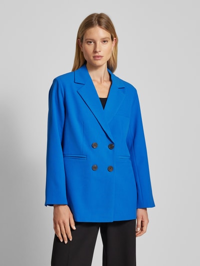 YAS Oversized blazer met reverskraag, model 'LIKKA' Blauw - 4