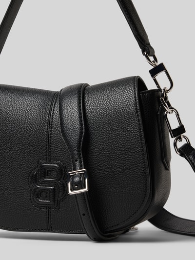 BOSS Henkeltasche mit Logo-Applikation Modell 'ANETT NEW SADDLE' Black 3