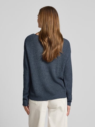 Christian Berg Woman Gebreide pullover met extra brede schouders Donkergrijs - 5