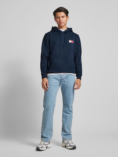 Tommy Jeans Hoodie mit Label-Print Marine 1