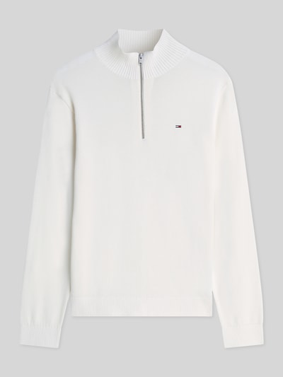 Tommy Jeans Slim Fit Troyer aus reiner Baumwolle Offwhite 2