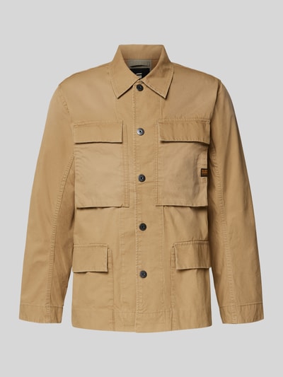 G-Star Raw Hemdjacke mit Pattentaschen und Label-Detail Beige 2