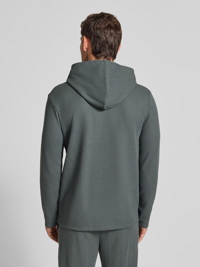 BOSS Regular fit sweatshirt van katoenmix Rietgroen - 5