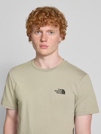 The North Face T-Shirt mit Label-Print Hellgrau 3