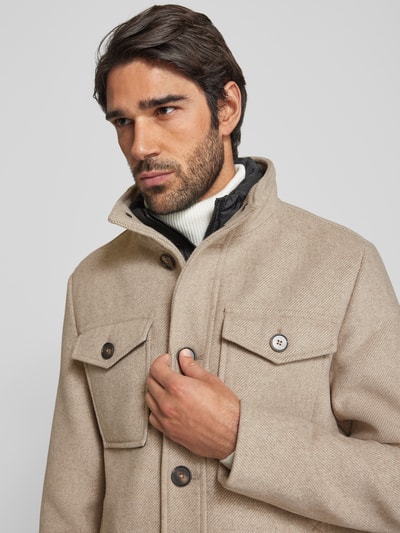 Tom Tailor Regular Fit Jacke mit Wolle Beige 3