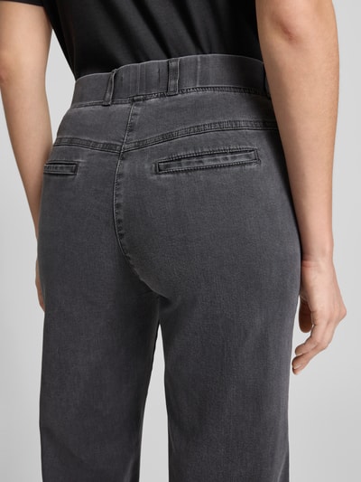 Raphaela By Brax Flared Jeans mit elastischem Bund Modell 'Pam' Anthrazit 3