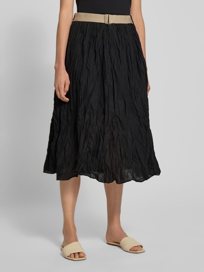 ZABAIONE Midi-rok met plooien Zwart - 4