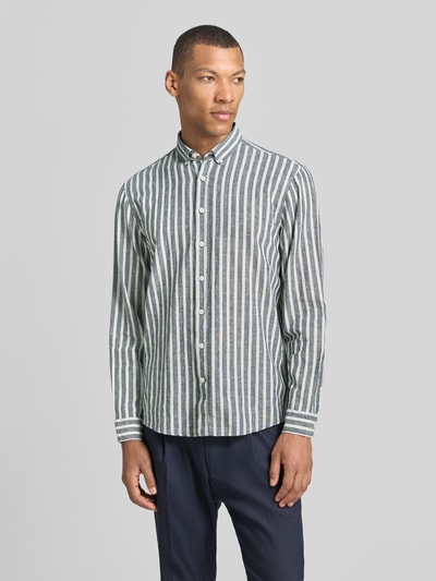 Lindbergh Relaxed Fit Freizeithemd mit Button-Down-Kragen Marine 4