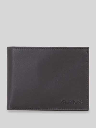 Valentino Bags Portemonnaie aus Rindsnappa mit Münzfach Black 1