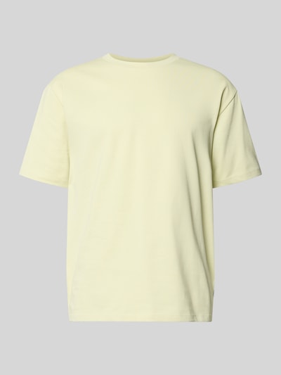 Produktfoto, Oversized T-Shirt mit Rundhalsausschnitt von Lindbergh aus Reine Baumwolle, oversized, Label-Detail, Rückenlänge 70 cm bei Größe M, Herren T-Shirt